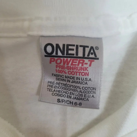 Vintage Oneita Yellowstone Buffalo Graphic Tee Shirt Youth Small Single Stitch - Picture 4 of 6